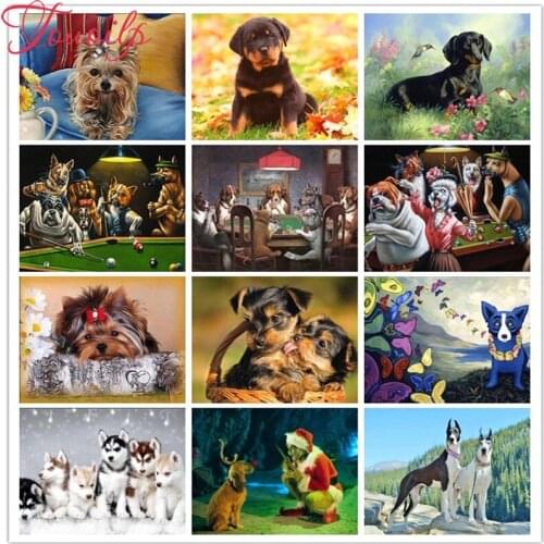 TOUOILP 5D dog Diamond Painting Full Square&round diy Diamond Embroidery Sale Cross Stitch Kit Rhinestones Mosaic Garden Decor