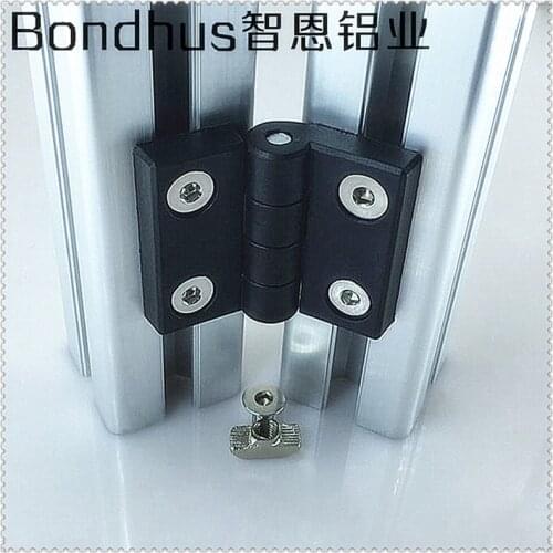 10PCS Aluminum Extrusion Profile for Connector 2020 Metal Hinge Zinc Alloy Hinge With Screw And Nut