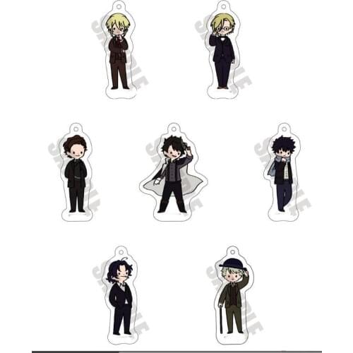 Anime MORIARTY THE PATRIOT William James Moriarty Bags Pendant Keychain Acrylic Keyring School Bag Charm Decor Graffiti Series