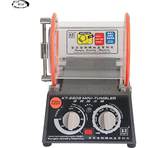 Berkem kt6808 Two-way rotary grinding with 5 speeds Jewelry Machine Rotary polisher, drum polishing machine jewelry equipment