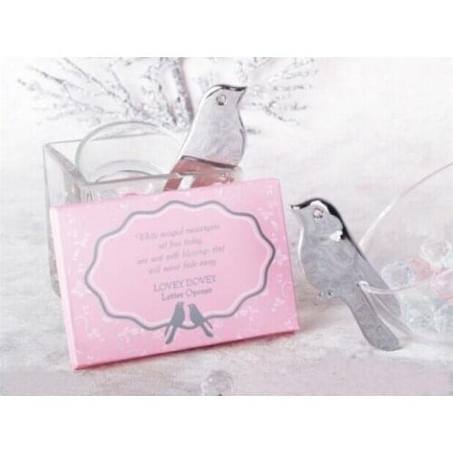 Free shipping 100pcs/lot wedding favor Love Birds Letter Opener souvenirs for Wedding Party by fedex