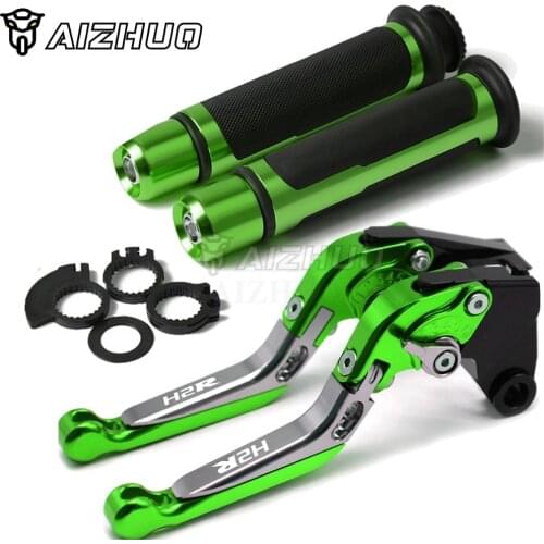 CNC Aluminum Motorcycle Accessories Brakes Clutch Lever & Handle Grips for kawasaki H2 R H2 H2R 2015 2016