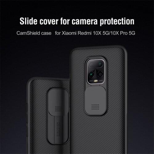 For Redmi 10X Pro Case NILLKIN Slide Camera Protection Case For Xiaomi Redmi 10X 10 X Pro 5G max Anti-skid Camshield