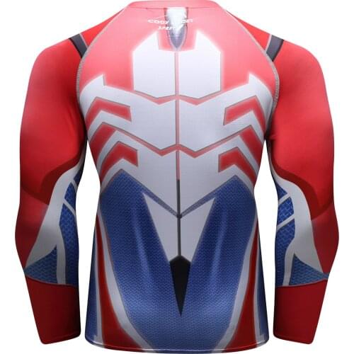 Custom Logo Men T-shirt Long Sleeve Compression Tee Gym T-shirt Fitness Sport Rashguard Men