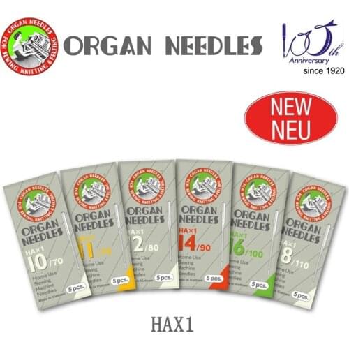 5pcs/pack High Quality Organ Needle HAX1 Household sewing Machine Needle For Cotton Line Universal Needle Size 65 75 90 100