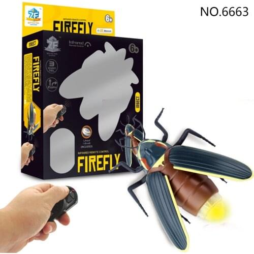 RC Insect Infrared Remote Control Animal Simulation Glowworm Trick Terrifying Mischief Toys Children Funny Novelty Gift