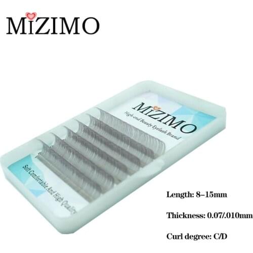 MIZIMO New color grafting eyelashes personality light gray artificial mink hair salon special grafting eyelash extension tool