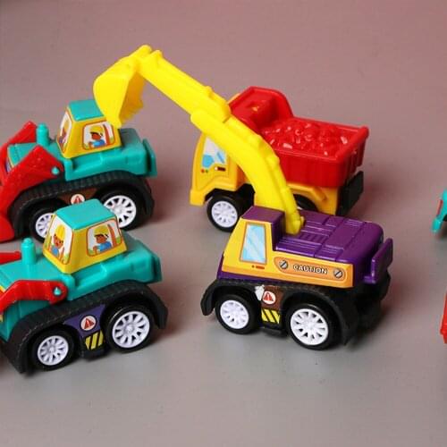 6pcs Car Model Toy Pull Back Car Toys Mobile Vehicle Fire Truck Taxi Model Kid Mini Cars Boy Toys Gift Diecasts Toy for Children