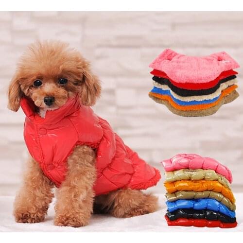 Fashion Puppy Medium Dog Down Jacket Waterproof Pet Clothes for Small Dogs Winter Warm Chihuahua Poodle Clothing kurtka dla psa
