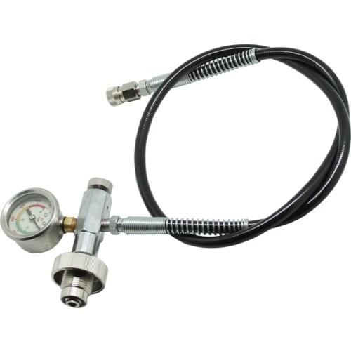 New DIN G5/8 Fit High Pressure Air Fill Station Refill Connector For HP Big Gas Cylinder To Small Gas Cylinder