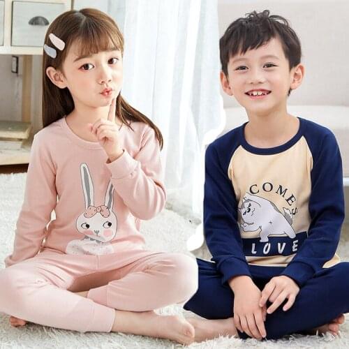 Baby Girls Clothes Pajamas Set Toddler Girl Boy Sleepwear Kids Pajamas Sets Cotton Pijama Infant Boys 2-13Y Children Clothes