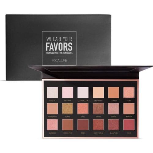 18 Colors Eyeshadow Palette Shimmer Matte Pigment Eye Shadow Cosmetics Mineral Nude Glitter Eyes Makeup Set