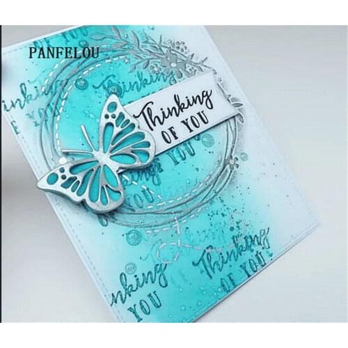 PANFELOU 3.4x5.2cm Butterfly card metal craft Carbon Steel Cutter paper die cutting dies Scrapbooking/DIY Embossing cards