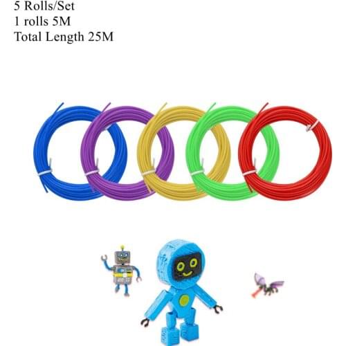 5/10Rolls 5M10M PLA Filament Plastic For 3D Pen Printing Filament 3D Printing Supplies Educational Gifts For Kid Toys Supplier