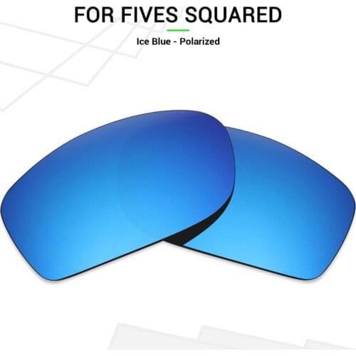 Mryok POLARIZED Replacement Lenses for Oakley Fives Squared Sunglasses Ice Blue