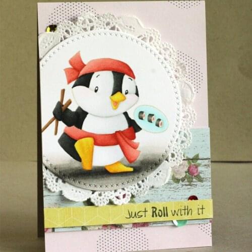 Just Roll With It Clear Stamp DIY Scrapbooking Silicone Embossing Decoration Handicraft Paper Card Album Making Template