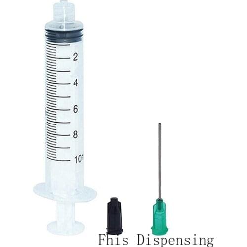 10ml/10cc Syringes with 1.5" 18G Blunt Tip Fill Needles and Black Cap Pack of 5