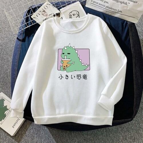 Japanese Style Hedging Sweater Womens Anime Print Long-sleeved Sweatshirt Casual Blouse O Neck Loose Pullovers Female Tops