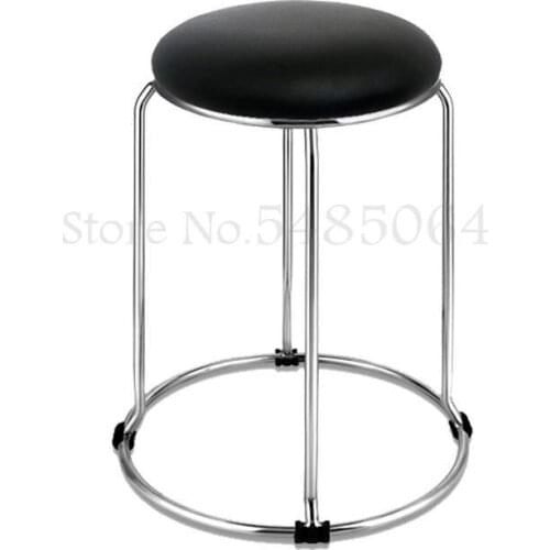 Stool Home Dining Table Stool Fashion Creative Solid Steel Round Stool Adult Bench Living Room Round Stool Solid Wood Stool