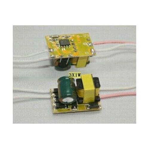10pcs/lot 3X1W led driver transformer 1W 2W 3W lamp driver 85-265V input for E27 GU10 E14 LED lamp high quality and freeshipping
