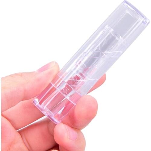 1PC Transparent Plastic Lip Balm Tube Round Lipstick Clear Cosmetic Lip Gloss Container