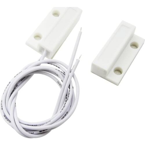 10pairs= 20pcs MC-38 MC38 Wired Door Window Sensor Magnetic Switch Home Alarm System normally closed NC