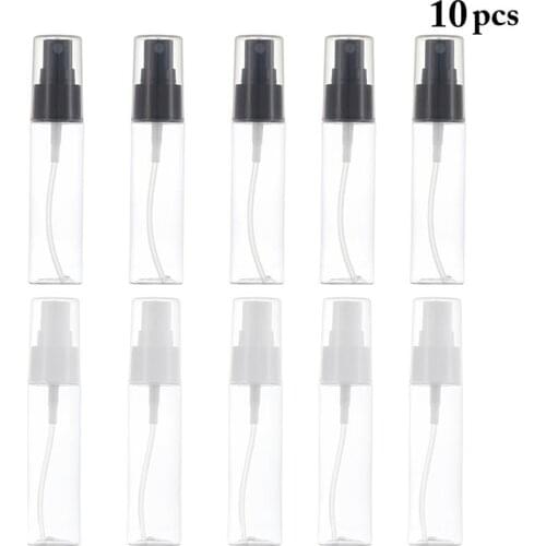 10PCS 30ML Mist Spray Bottle Reusable Refillable Toiletries Container Makeup Bottles Mist Pump Perfume Atomizer for Travel