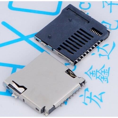 100Pcs/Lot Tf Micro Sd Card 9Pin Tf Card Holder Welding Self Playing Card Memory Card Slot