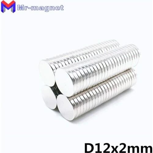 1000pcs 12x2mm magnet Dia 12mmx2mm Rare Earth Neodymium 12x2 Magnet 12*2 N35 Art Craft refrigerator D12x2mm magnet D12*2mm