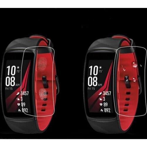 2pcs Anti-Shock Soft TPU Ultra HD Clear Protective Film Guard For Samsung Gear Fit 2 Pro Fit2 Pro Full Screen Protector Cover