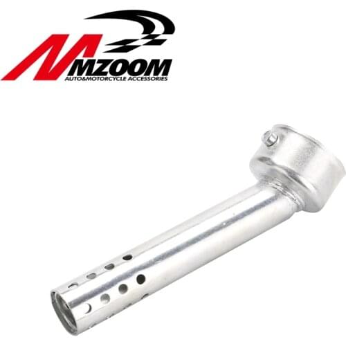 Universal 48mm Motorcycle Angled Exhaust Insert Baffle End Can DB Killer Silencer Muffler elbow 175MM Length