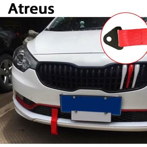 Atreus 1pc Car styling Trailer Belt Car Tow Hook Strap Nylon Ropes For BMW e46 e39 e36 Audi a4 b6 a3 a6 c5 Renault duster Lada