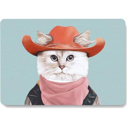 Cute Cat Case for Apple Macbook 12 A1534 Laptop Protective Shell Air 2020 Pro 15 16 Inch A1706/A1708/A1989 Notebook Back Cover