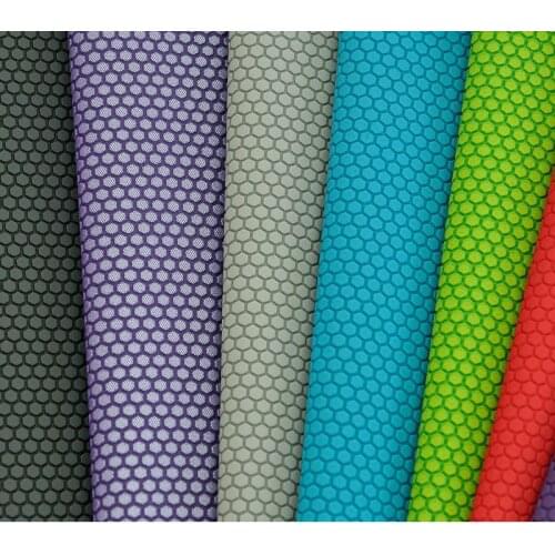 Notebook case leather material fabric faux PU leather 0.6mm factory wholesale embossed hexagon ball grain PU synthetic leather
