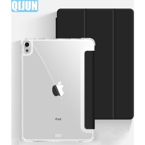 Tablet case for Apple ipad Air 1 2 3 2019 10.5" Leather Smart Sleep wake funda Trifold Stand Solid cover for Pro 9.7" 2017 2018