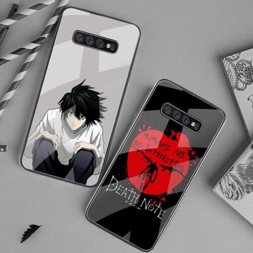CUTEWANAN Death Note Ryuk kira DIY Painted Phone Case Tempered Glass Phone Case For Samsung S7 S8 S9 S10 Plus Note 8 9 10 Plus