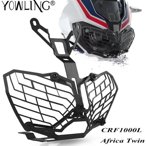 For HONDA CRF1000L AFRICA TWIN ADVENTURE SPORTS 2017-2021 Motorcycle Headlight Protector Cover Grill Head light Guard Protection