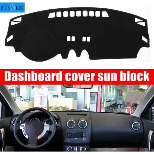 For Nissan Qashqai J10 2006 - 2013 Car Styling Dashboard Cover Dashmat Mat Pad Interior Sun Visor Shade Carpet Anti-UV Protector
