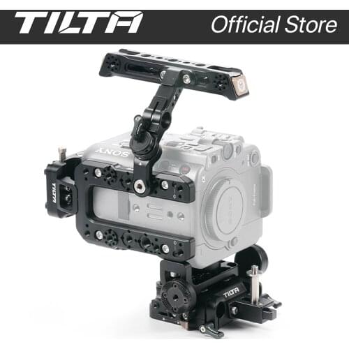 TILTA Camera Cage for Sony FX6 Vertical Mounting Kit V Mount & Gold Mount Multi-Functional Top Plate