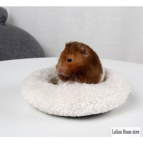 22/14CM Hamster Mat Winter Bedding For Small Pets Hamster Mat Guinea Pig Squirrel Nest House Sofa Hedgehog Sleeping Beds New