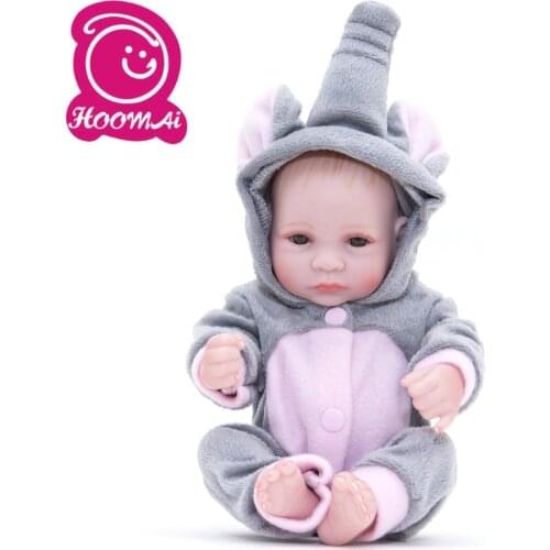 Baby Dolls Lifelike Reborn Baby Doll Action Figure Toys full Silicone Children Toy with Hair Kids Birthday Gift 10 inch