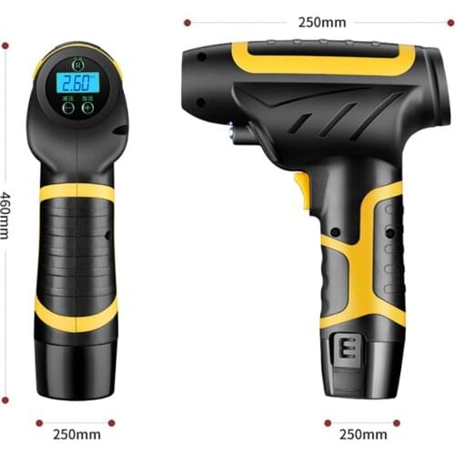 Mini Car Air Pump Compressor Tire Inflator Gun with LED Light Emergency Wireless Tire Inflator