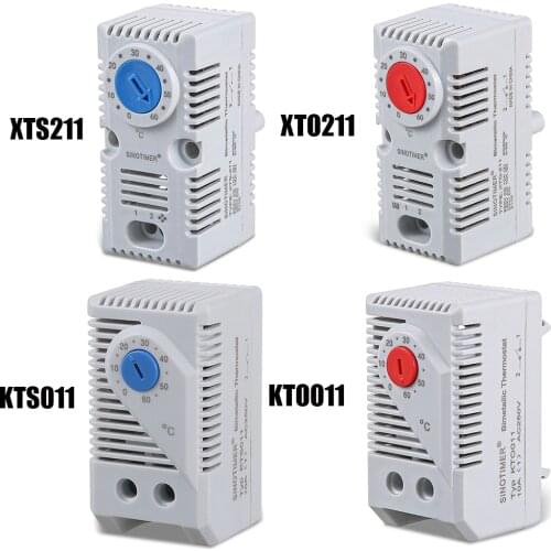 Cabinet Mini Thermostat KTO011 KTS011 XTS211 XTO211 Normally Open/Normally Closed Compact Mechanical Temperature Controller
