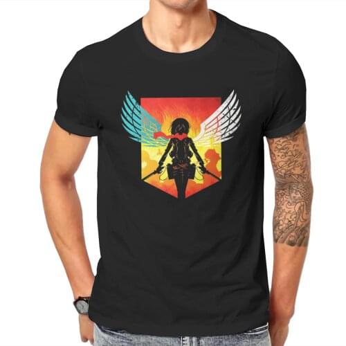 Men Attack in Titans Cape Mikasa Anime Armin Erwin Smith Novelty Graphic Classic Hot Sale T-shirts