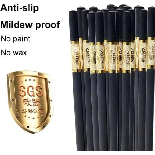 One Pair High-Quality High-End Portable Chopsticks Reusable Tableware Korean Family Sushi Sticks Non-Slip And Mildew Proof