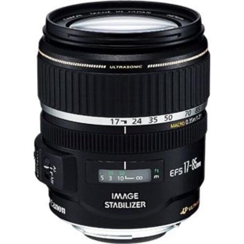 USED Canon EF-S 17-85mm f/4-5.6 Image Stabilized USM SLR Lens for EOS Digital SLRs with back front case/UV