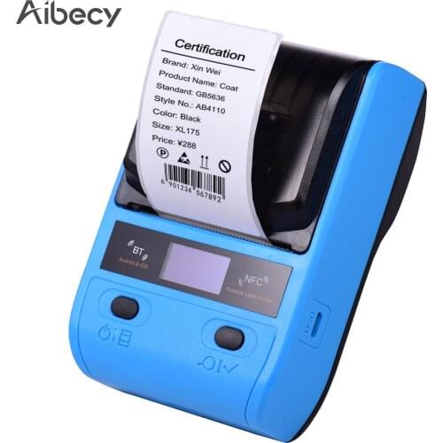 58mm Portable Thermal Printer Wireless Shipping Express Printer USB NFC BT Connection ESC/POS 1D 2D Bar-code Android IOS Windows