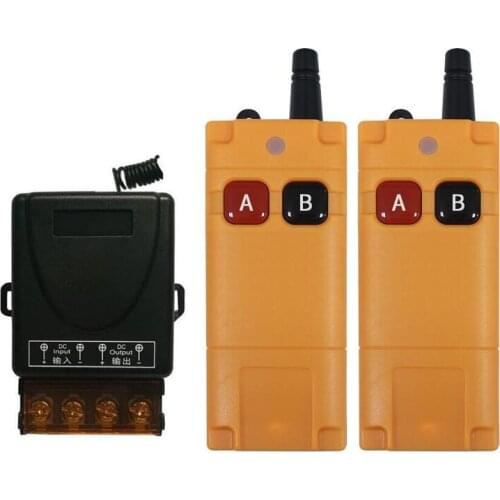 RF DC12V 24V 36V 48V relay 1CH wireless remote control switch transmitter receiver 433.92mhz Water pump/motor/lighting
