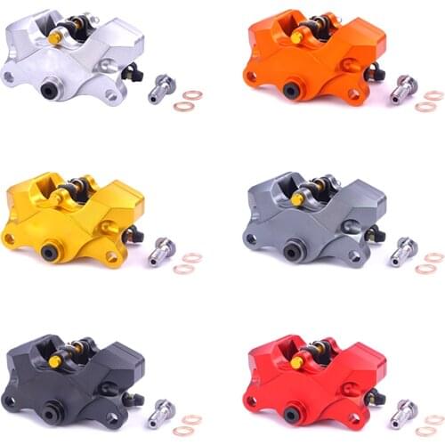 With Logo Motorcycles CNC Brake Caliper With Pads P2*34mm 84mm Mounting For Ducati Rear Brake For Honda Yamaha Kawasaki Suzuki