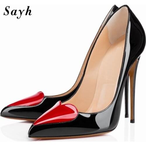 Sexy Womens Ladies 12CM Super High Heels Pointed Toe Shoes Pumps Leather Shoes Party Clubwear Sexy Strippers Shoes